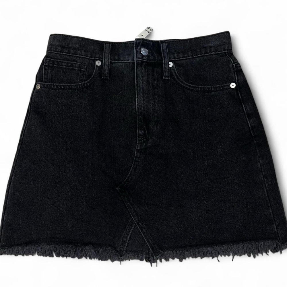 NWT Madewell Black Denim Skirt size 24